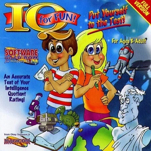 IQ FOR FUN! Put Yourself to the Test (Ages 8+) (PC-CD, 1995) - NEW CD in SLEEVE - Image 2 of 3