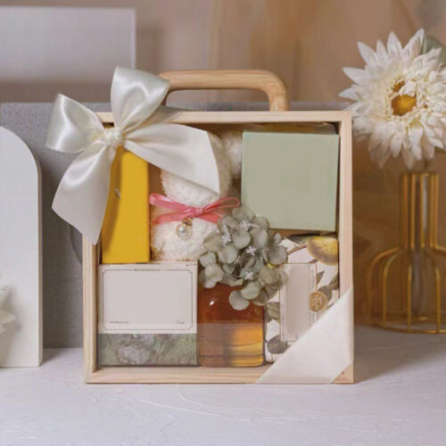 Wooden Gift Box Jewelry Organizer Trinket Case Travel Bridesmaid - Picture 4 of 12