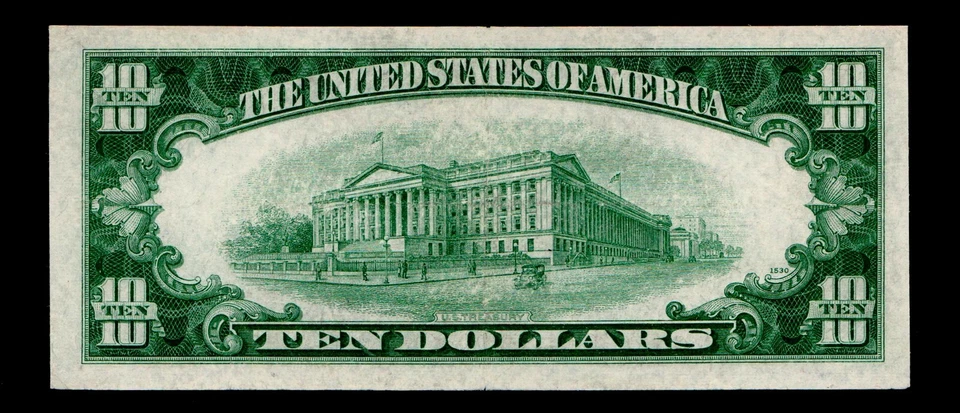 STAR 1953 $10 Silver Certificate Almost Uncirculated - Image 2 of 2