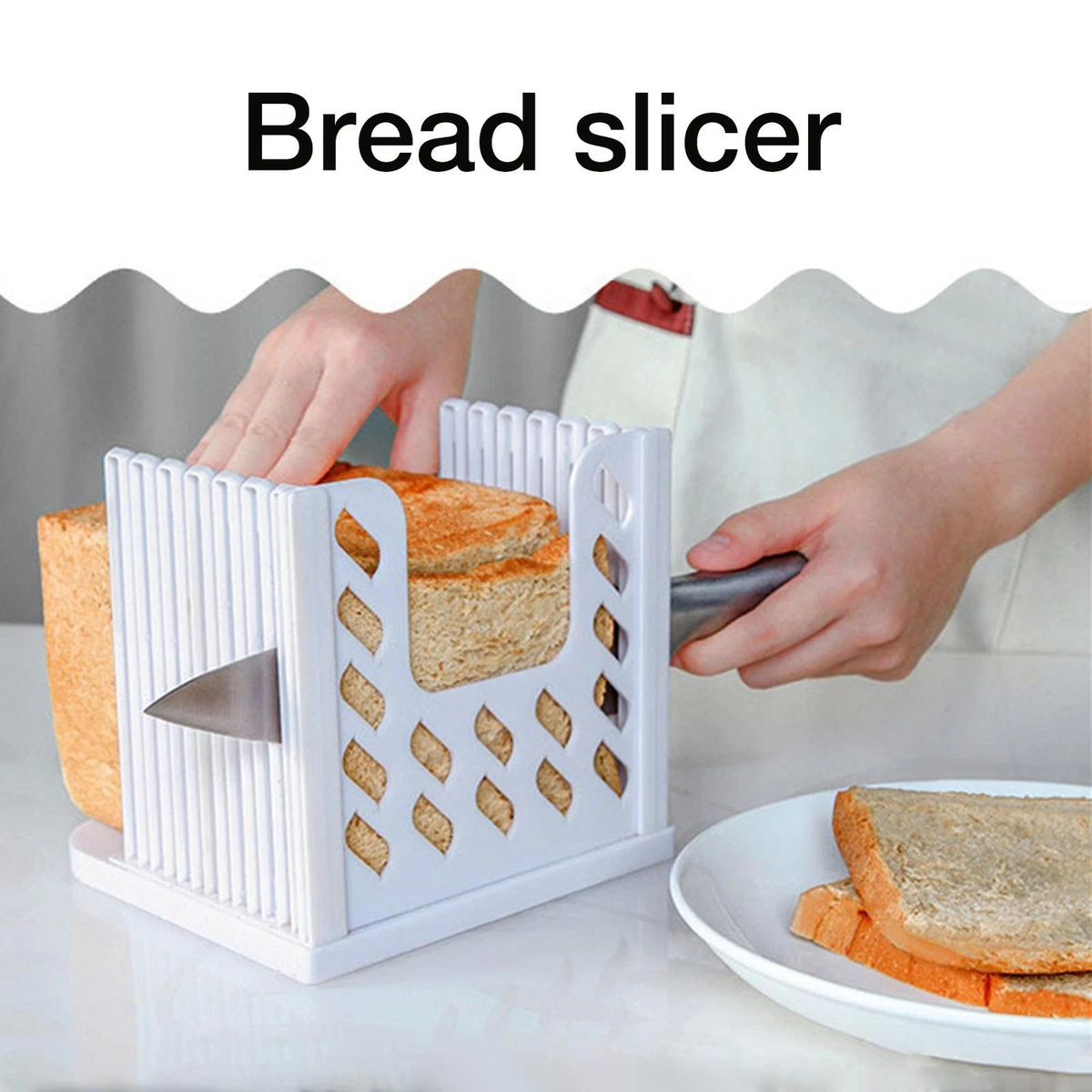 Bread Slicer, Bread Slicers for Homemade Bread, Folding and