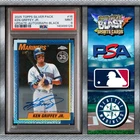 KEN GRIFFEY JR. PSA 9 BLACK /10 AUTO ~ SILVER PACK ~ 2025 TOPPS UPDATE #U90C-16