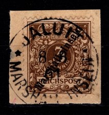 Deutsche Kolonien Marshall-Inseln 7 gestempelt Vollstempel auf Briefst. #DFZ40