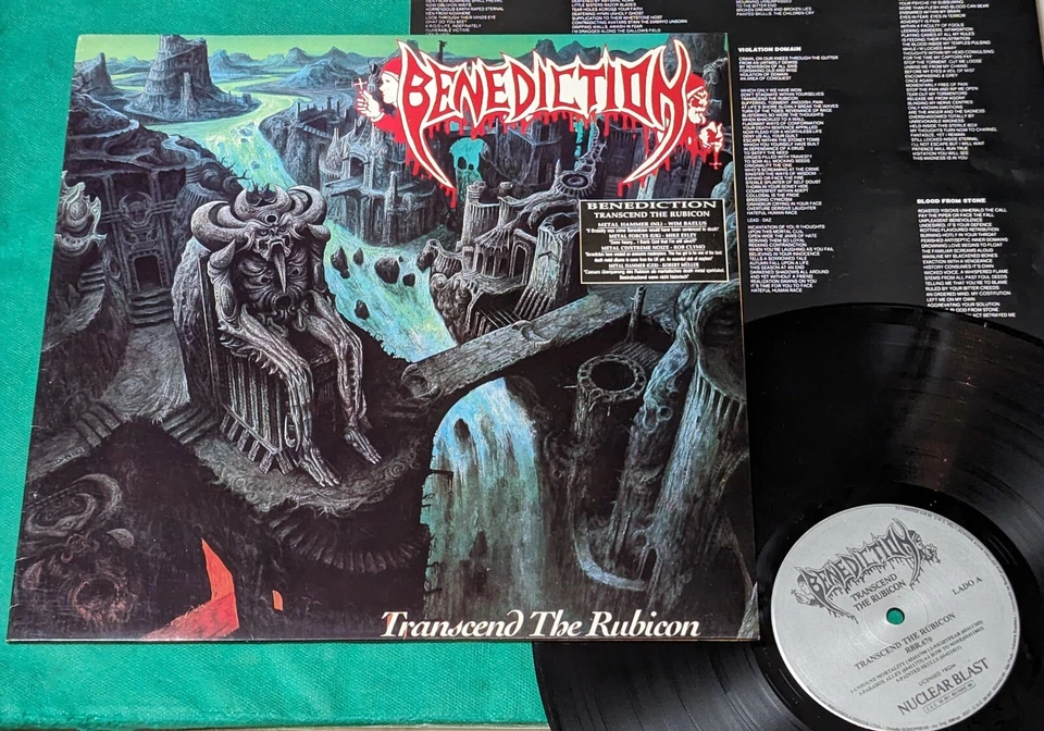 Benediction - Transcend The Rubicon BRAZIL 1st press LP 1995 - Image 3 of 4