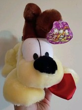Vintage ODIE From Garfield Dog Plush Stuffed Animal Play by Play PAWS Toy