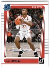 2022 Panini Chronicles Draft Picks #8 E.J. Liddell Donruss Rated Rookies Pink