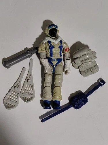 Vintage GI JOE 1985 COBRA SNOW SERPENT HASBRO ARAH w Accessories #3