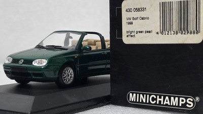 VW Volkswagen Golf MK4 Cabriolet 1999 British Green 1:43