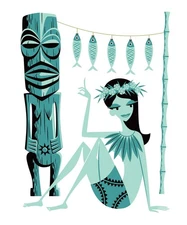 SHAG "Aumauri Tapairu" (Black Noble Woman) Signed Silkscreen Art Print SP 23/25