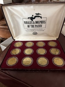 Whales & Dolphins of the Pacific $10 Gold Commemorative 12-Coin Set 1999