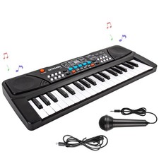 Kids Piano Keyboard 37 Keys Portable Electronic Musical Toy with Microphone