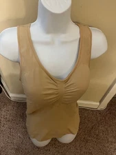 Cami Shaper 2XL NWT ShapeWear Tank Top Smoothing WomanOcean Pads Removable