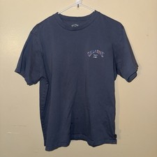 Billabong Men's Blue Short Sleeve T-Shirt Size Large, 100 Cotton Beachy Vibe