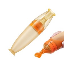 Baby Spoons Heat-Resistant Squeeze Dispenser with Standing Base