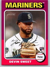#242 Devin Sweet RC 2024 Topps Heritage Seattle Mariners
