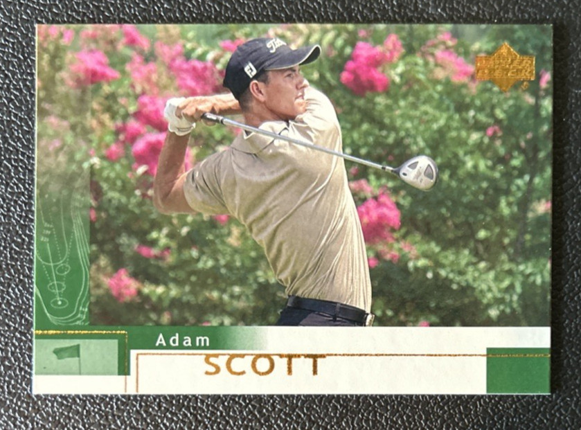 2002 Upper Deck Adam Scott #27 PGA Golf Card
