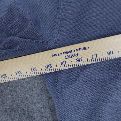 Buck Mason Sweater Mens Large Blue Dyed Cotton Traveler Knit Pullover Raglan Top - Picture 14 of 15