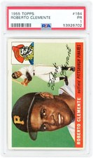 Roberto Clemente Pittsburgh Pirates 1955 Topps #164 PSA Rated 1 Rookie Card
