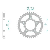 Esjot Kettenrad 10608-36 Stahl #525 (FüR: Honda XRV 750 Africa Twin RD04 90-92 )