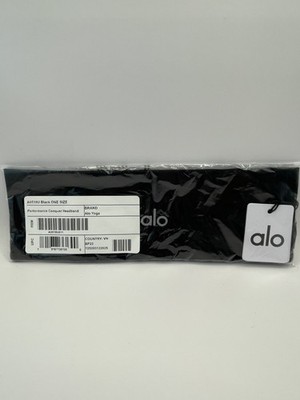 Alo Yoga Performance Conquer Headband Black NEW | eBay