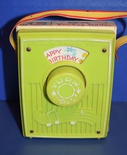 Vintage Fisher Price 768 Music Box Pocket Radio, No Batteries Needed Carry 