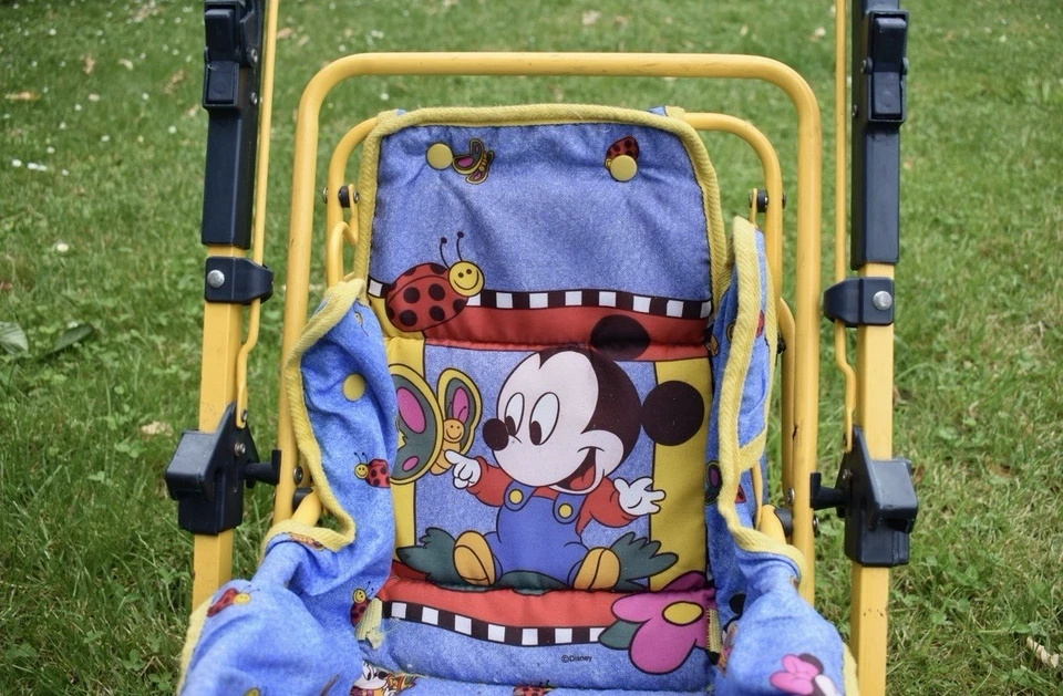 Poussette vintage ancienne Mickey Disney enfants - vendue en l’état - Photo 3/4