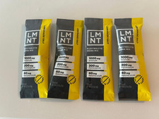 4 Packs - LMNT Keto Electrolyte Recharge Hydration Drink Mix, Lemonade NEW 
