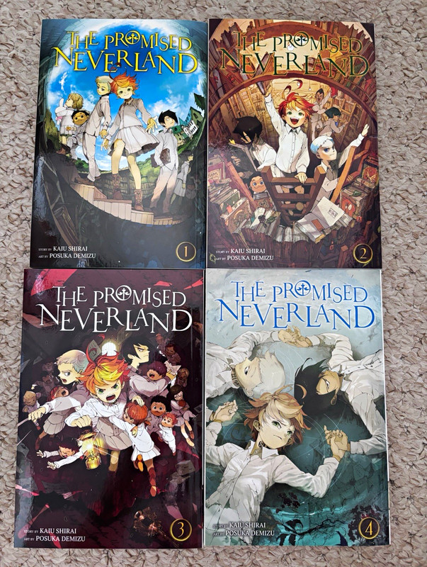 The Promised Neverland Volumes 1-4 English Softcover Set VIZ Media