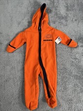 NWT NFL Chicago Bears Baby Footed Pajamas Sleepers Team Apparel Size 6 9 Months