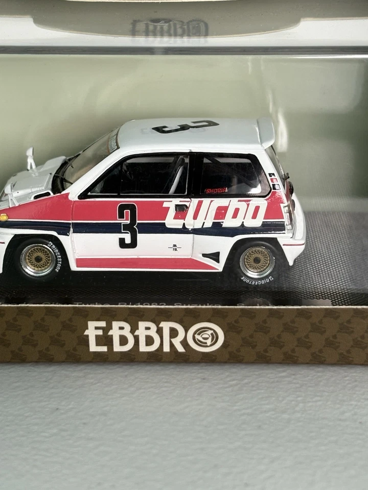 Diecast Model Car 1:43 Scale Ebbro Honda City Turbo Suzuka Johansson #3 - image 3 of 4