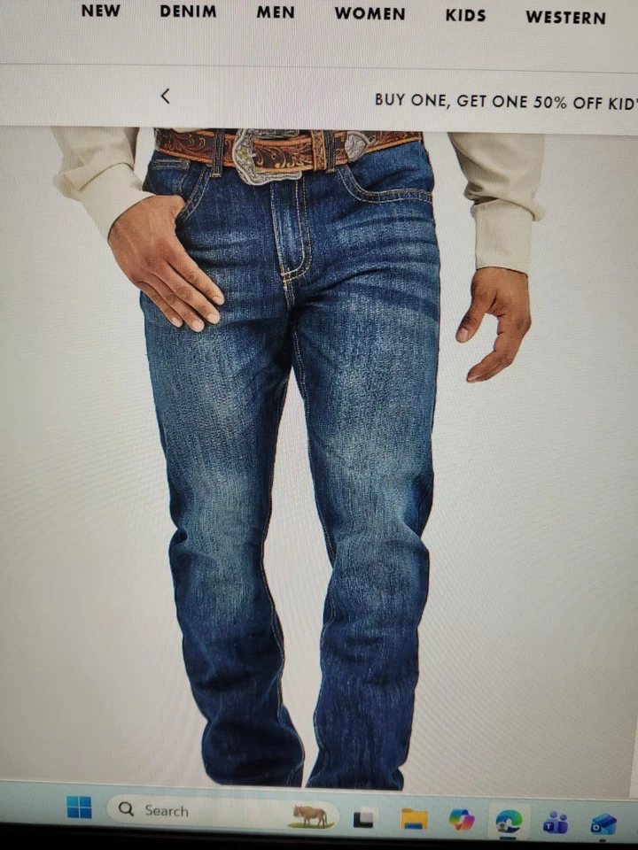 Mens Wrangler 20x No.42 Vintage Bootcut Jean 29x32 lot of 2 - Image 2 of 4