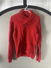 Janie  Jack Boys Size 6 Red Sweater W/ Collar