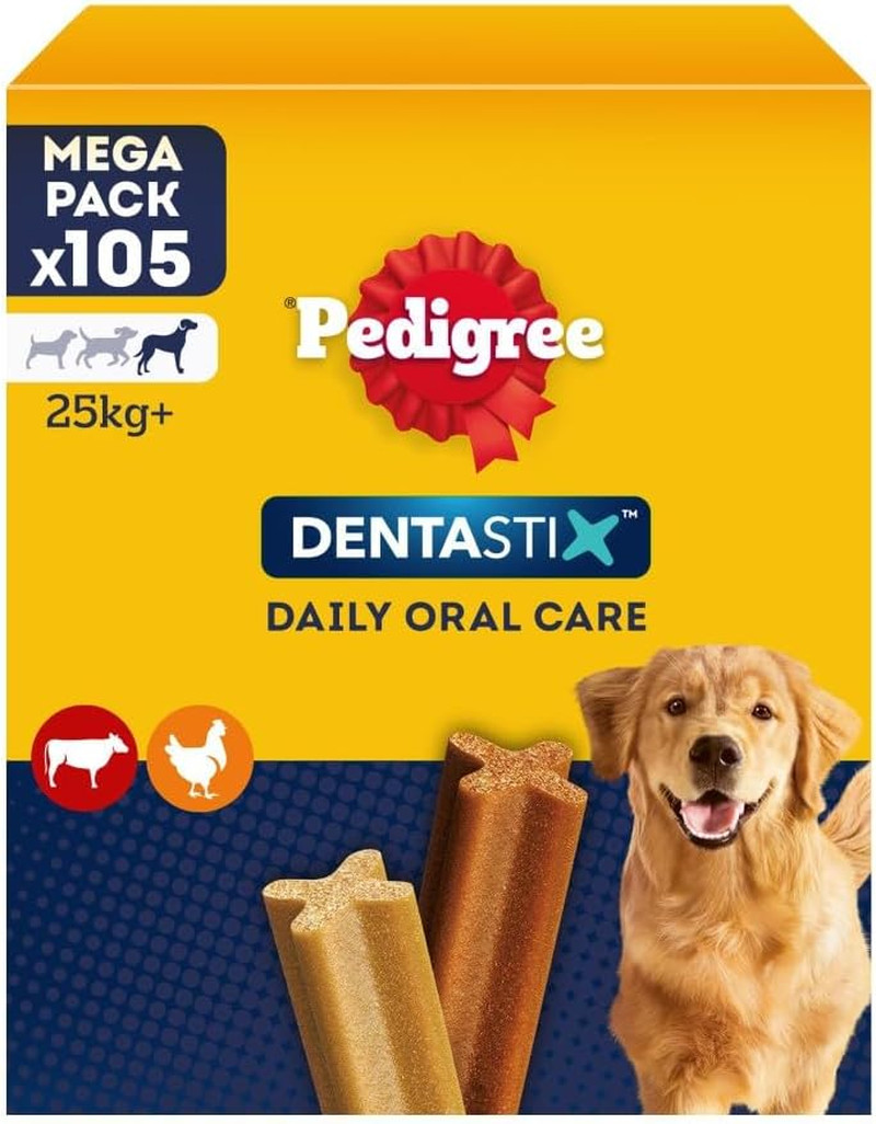 Scorta Risparmio Pedigree Dentastix 105 Bastoncini Cane Grande 270g