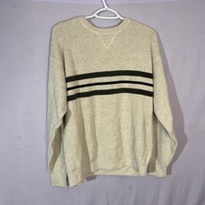Vintage Eddie Bauer Made in USA Cotton Crewneck Knit Sweater - Men's M