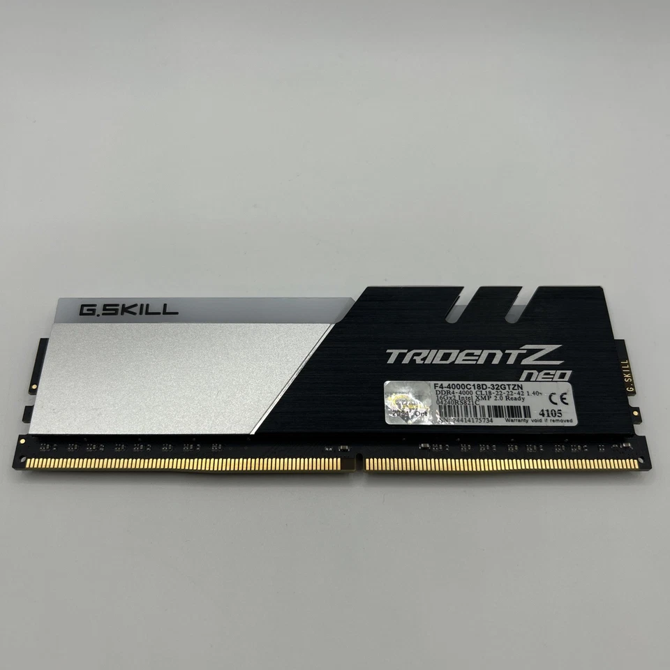 G.SKILL Trident Z Neo Series (XMP) DDR4 RAM 16GB , Model: F4-4000C18D-32GTZN - Image 2 of 2