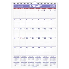 AT-A-GLANCE 2026 Monthly Wall Calendar, Medium, 12" x 17"
