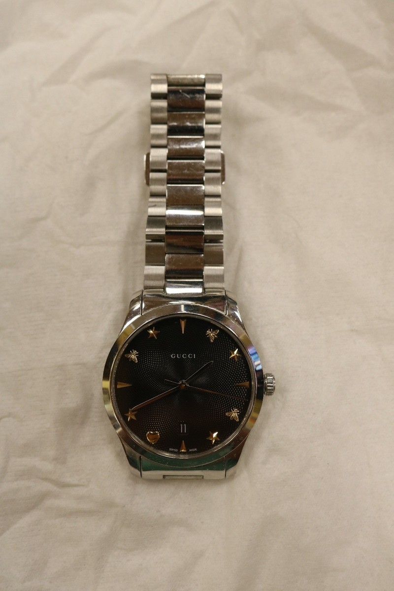 Gucci G Timeless Black Dial Watch YA1264029 | eBay