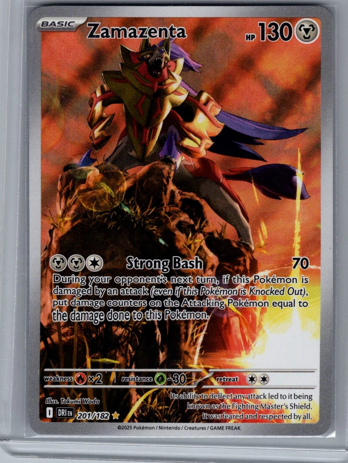 Zamazenta - Illustration Rare SV10: Destined Rivals 201/182 LP-NM