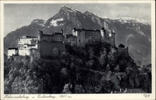 Hohensalzburg Fortress Salzburg Austria vintage postcard q819