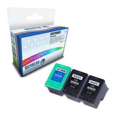 Refresh Patronen Vorteilspack 2x #338/1x #343 Tinte kompatibel mit HP Druckern