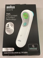 Brand New Braun BNT300 No Touch Forehead Digital Thermometer Sensian 5
