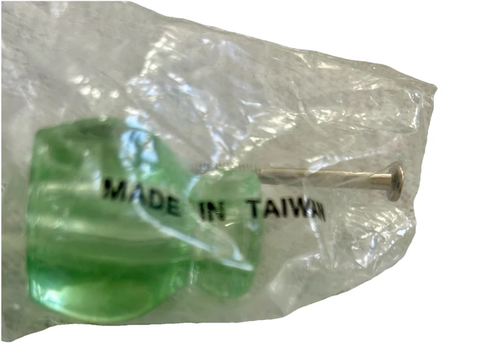 Depression Glass Cabinet Knobs Pulls Antique Coke Bottle Green Vintage $4 Each - Image 4 of 4