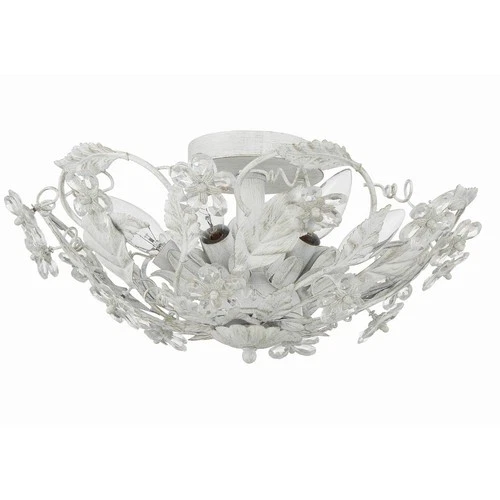 Crystorama Cut Crystal Flower 16" Wide Six-Light Ceiling Light Fixture - Picture 1 of 8