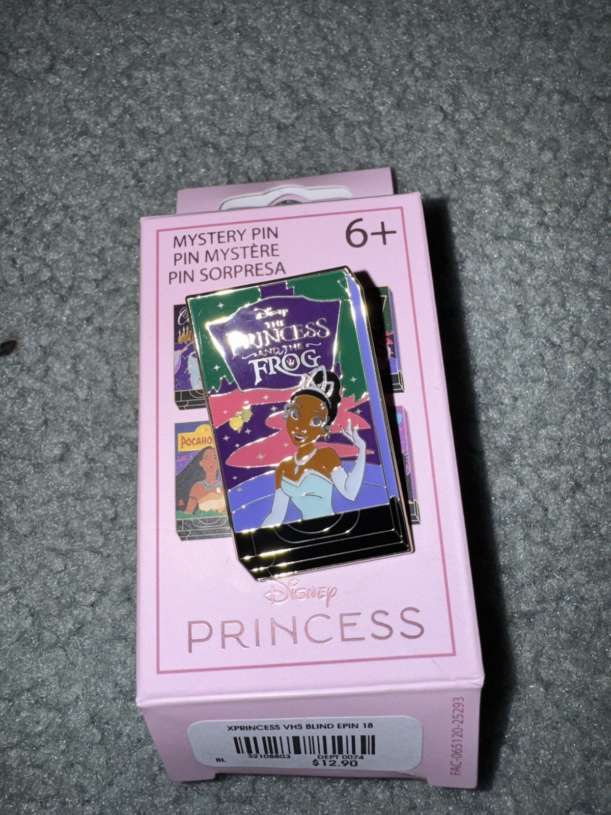Loungefly Disney Princess VHS Case Blind Box Enamel Pin - Princess And The Frog