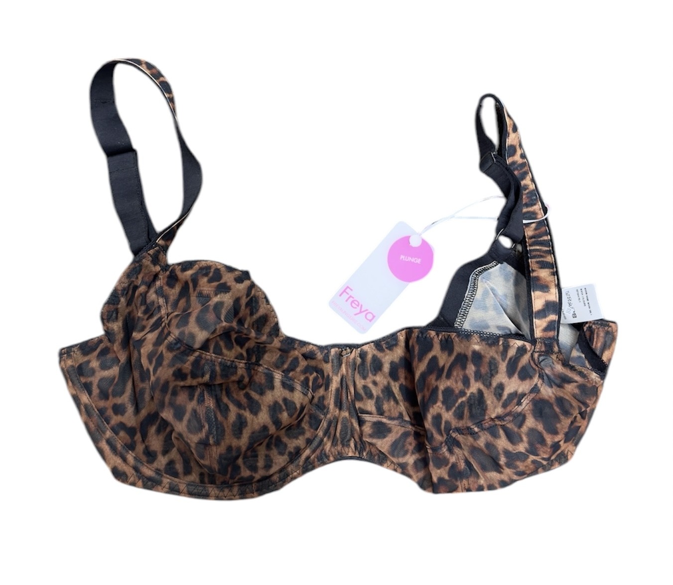 Freya LEOPARD Wild Side Underwire Plunge Bra, US 30DD, UK 30DD | eBay
