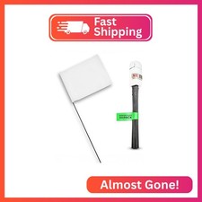 White Flags for Marking Yard - 4x5x15 Inch Invisible Fence Flags for Dogs - 50 P