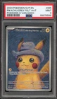 Pokemon Pikachu with Grey Felt Hat Van Gogh Full Art Promo SVP EN 085 PSA 9 Mint