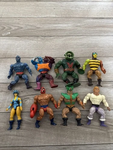 8 MOTU Masters of the Universe Action Figures Vintage 1980s Mattel Bulk Lot