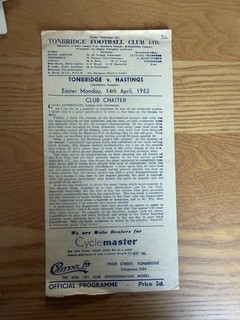 TONBRIDGE v HASTINGS 1951/52