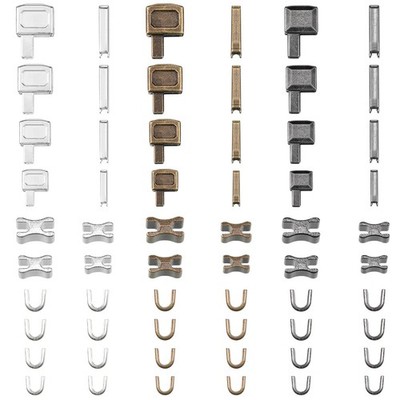 WILLBOND 60 Pieces Metal Zipper Insertion Pin 4 Sizes Repair as shown