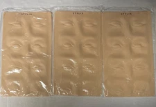 Stylia Tattoo Practice Skin Eyebrows Permanent Makeup Microblading Supplies 3 Pc